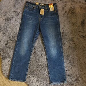 Levi's Women's Wedgie Straight Leg Blue Jeans Size 30 X 28